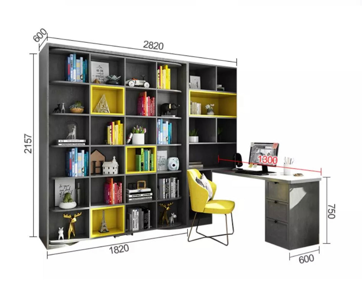 Wall Bed Custom Made Multipurpose Smart Bedroom Furniture Rotating Space Saving Hidden Wall Murphy Beds