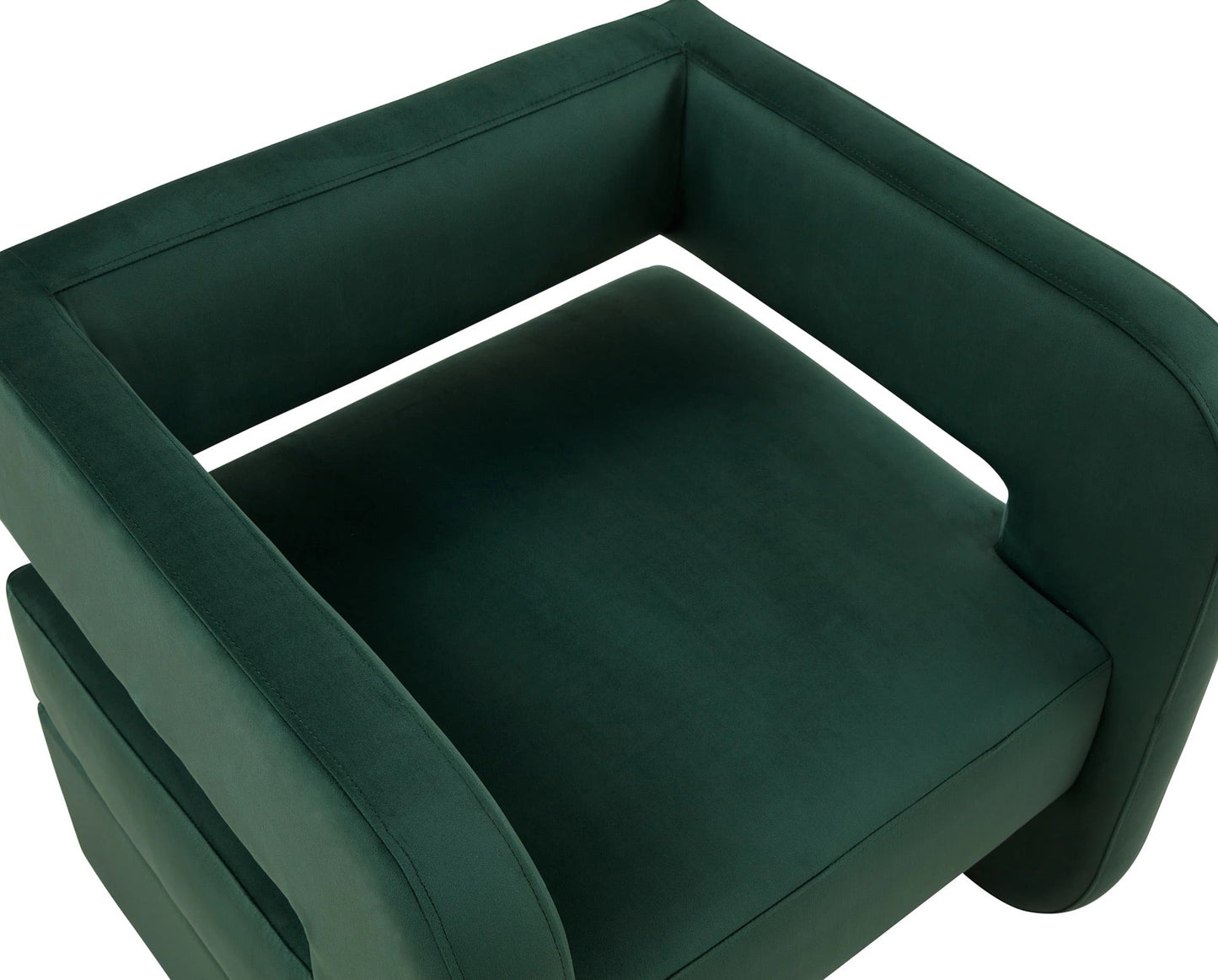 Nordic Green Linen Lounge Armchair, Modern Luxury Barrel Chair