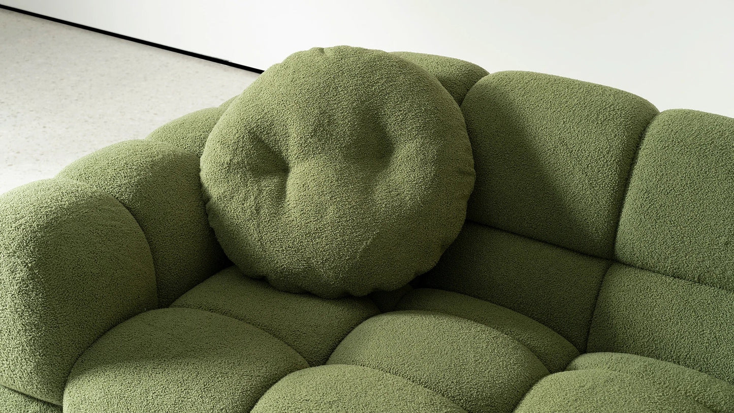 3 Seater Sofa Marshmallow Modular Living Room Fall Winter's Green Sofa Design