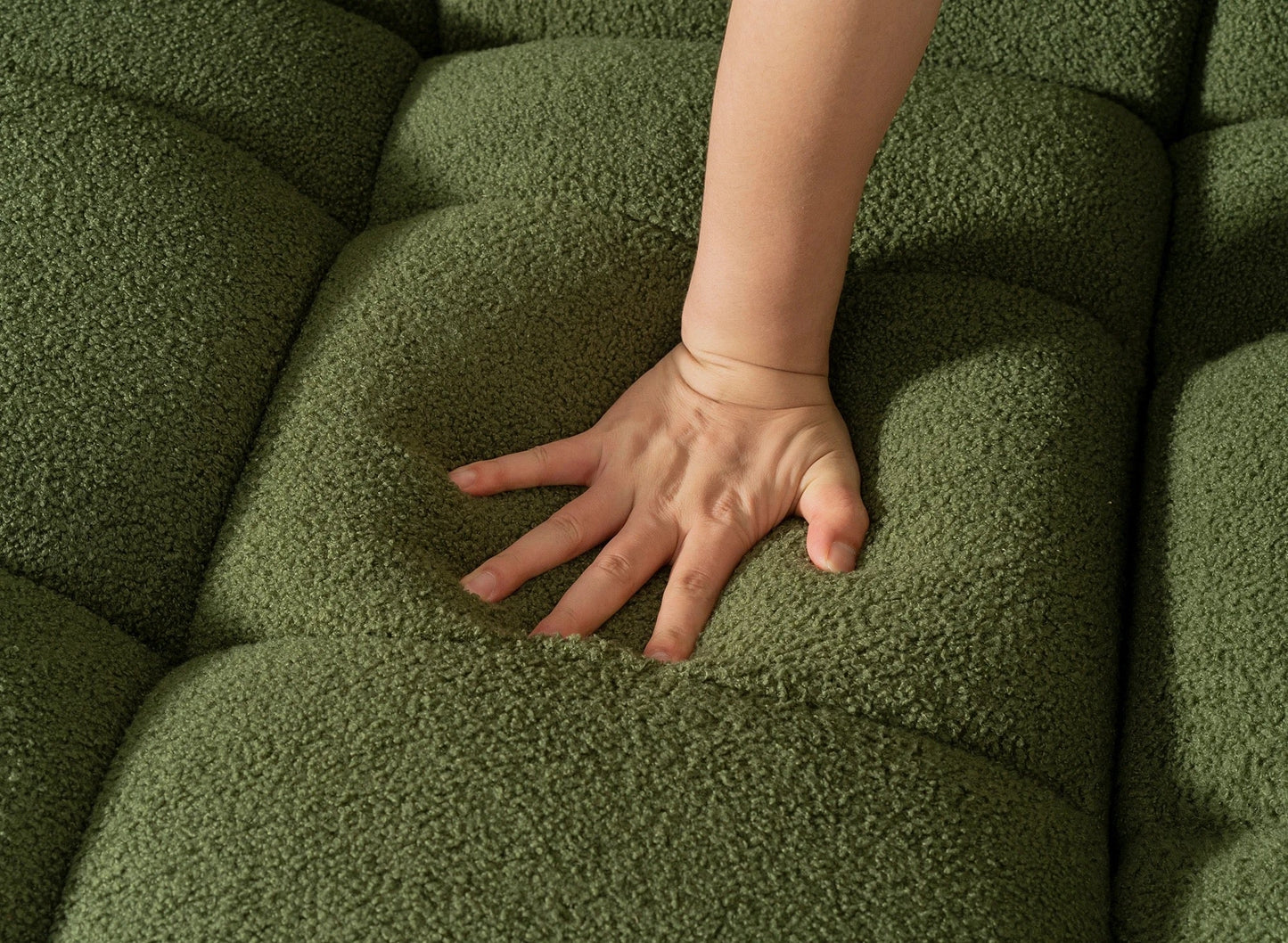 3 Seater Sofa Marshmallow Modular Living Room Fall Winter's Green Sofa Design
