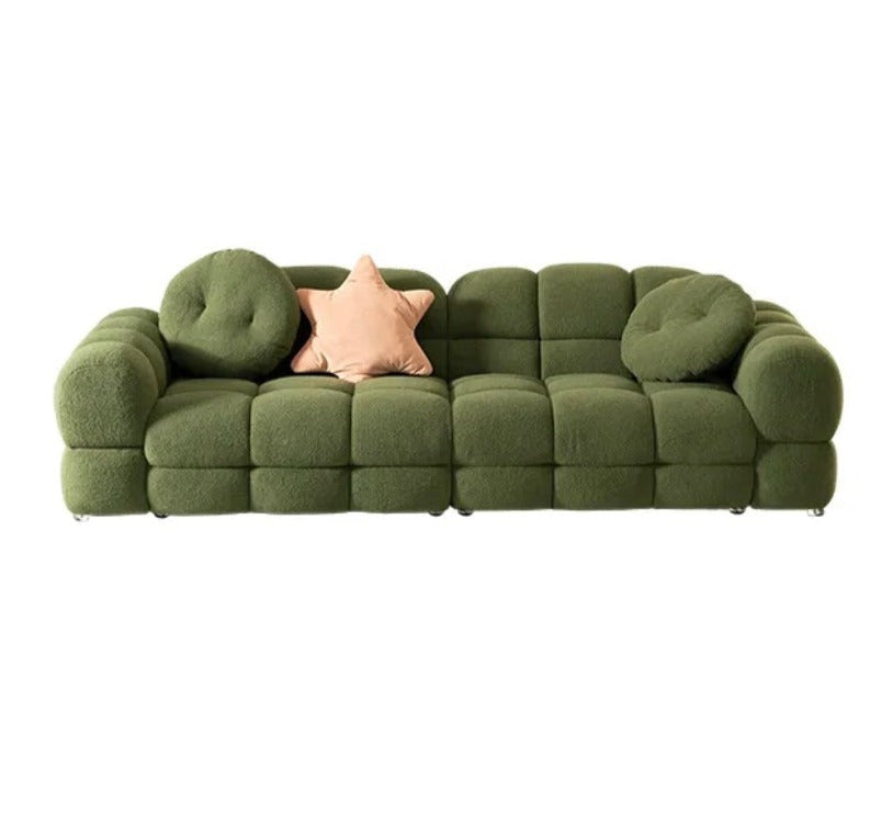 3 Seater Sofa Marshmallow Modular Living Room Fall Winter's Green Sofa Design