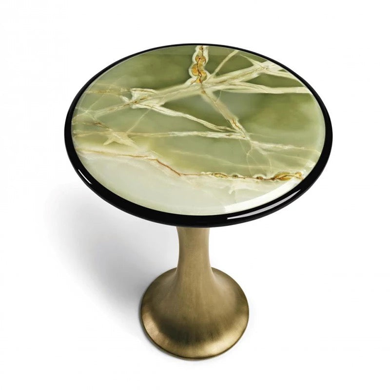 Italian Luxury Marble & Metal Console Table - Custom Arado Vis Design