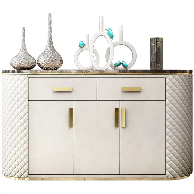 Buffet Gold Ellipse Luxury Dining Extra Narrow Long Sideboard
