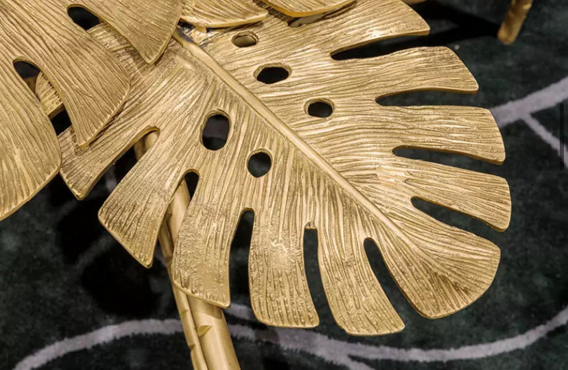 Coffee Table Leaf Metal Luxury Cavalli Brass End Luxury Center Table