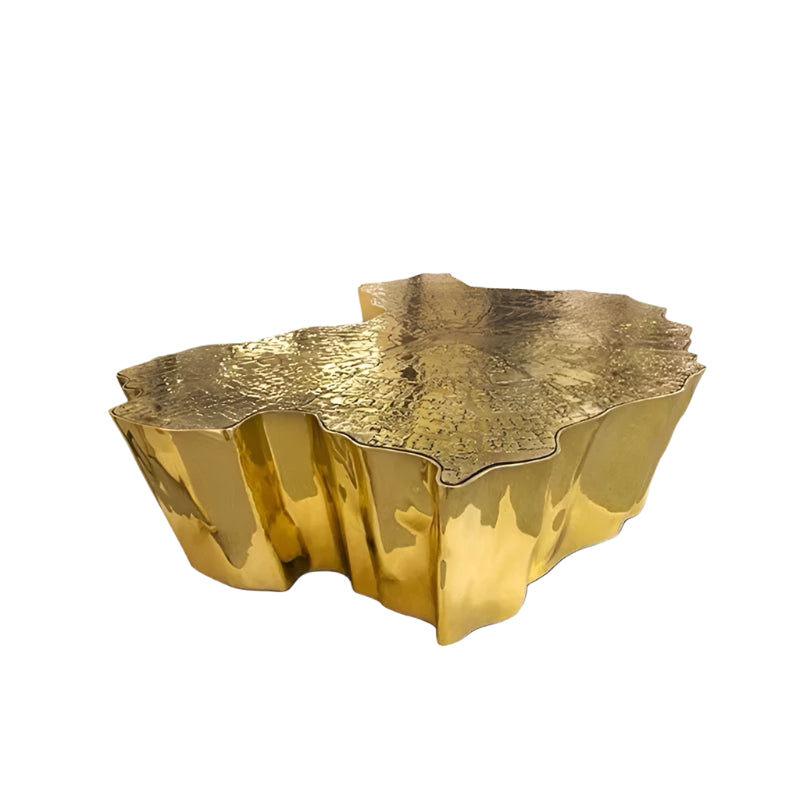 Coffee Table Golden Tree Stump Side Table Luxury Irregular Contemporary Design Tische