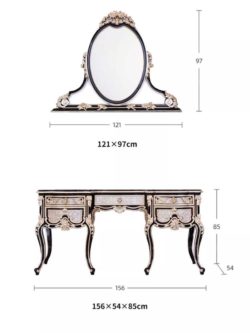 Master Bedroom Makeup Vanities Antique Home Furniture Classic Baroque French Style Set