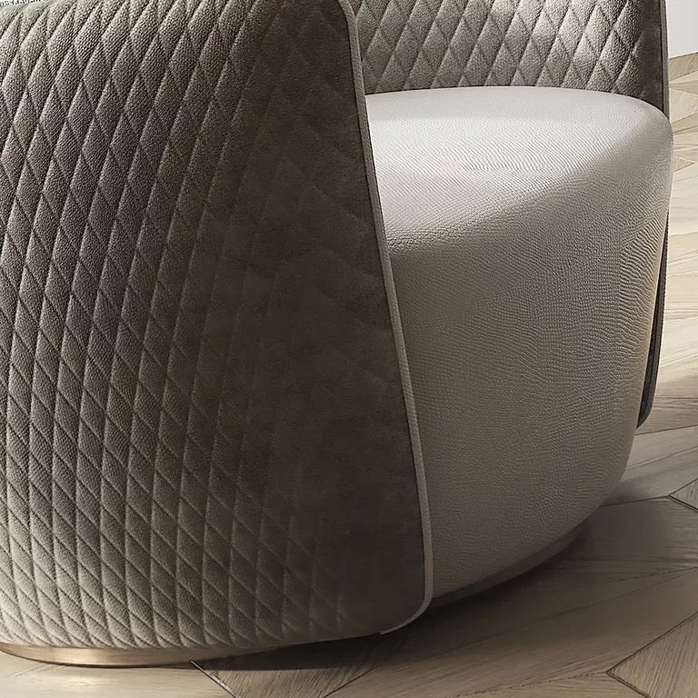 Living Room, Office Italian Leather Leisure Chair, Exclusive Modern Armchair