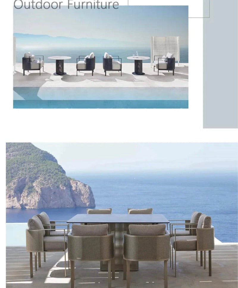 Outdoor Furniture Designer New Villa Hotel Garden Luxury Furniture Sets
