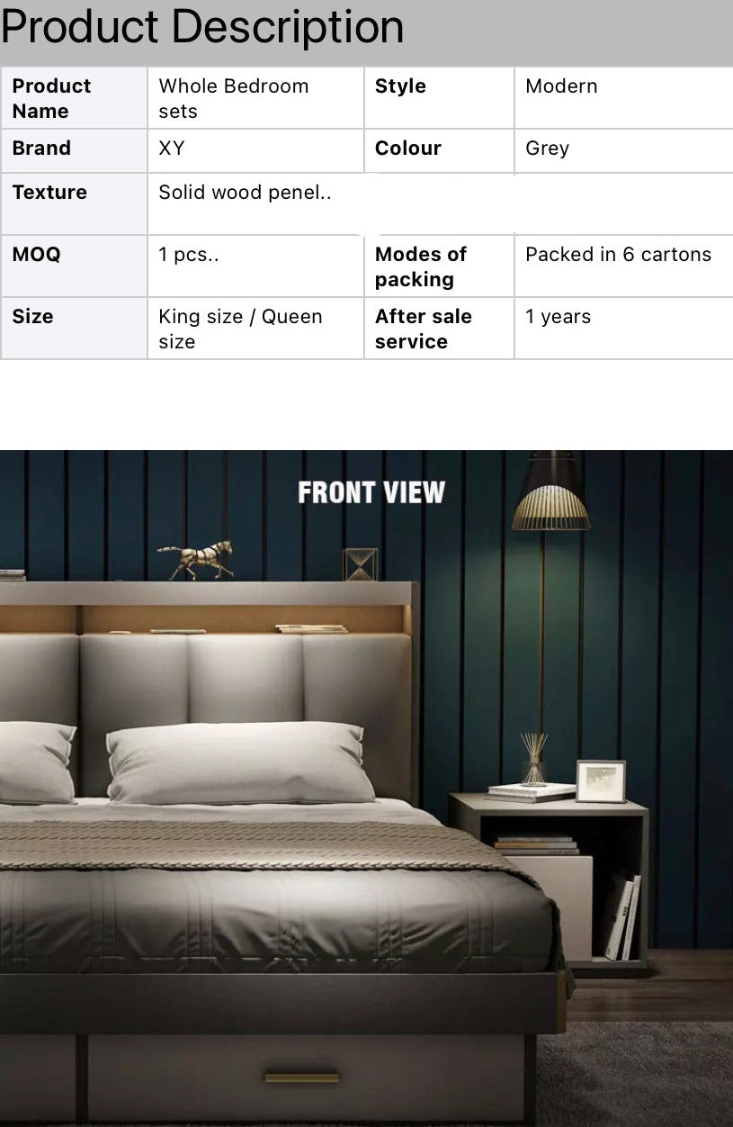 Bedroom Furniture Sets King Size Bed Bedroom Modern Design Bett Schlafzimmermöbel Set