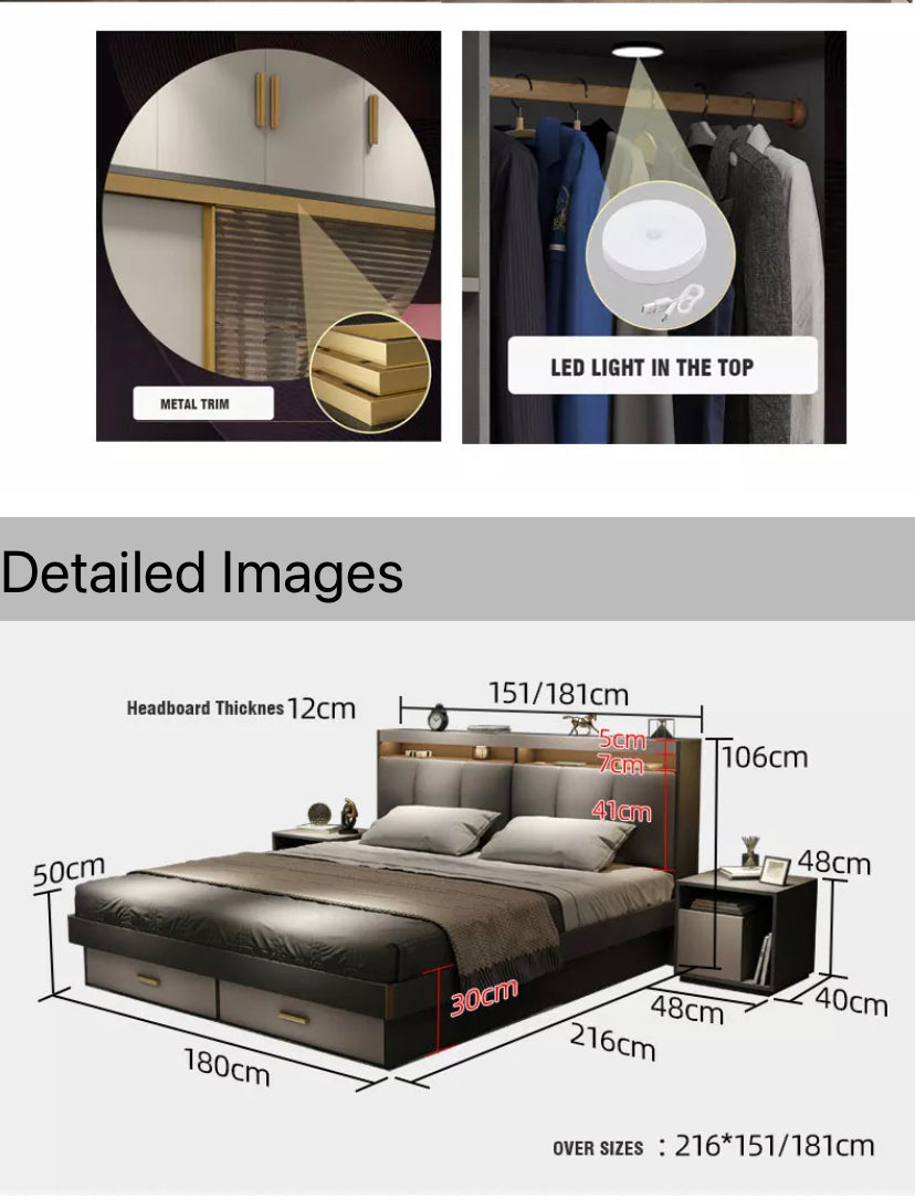 Bedroom Furniture Sets King Size Bed Bedroom Modern Design Bett Schlafzimmermöbel Set
