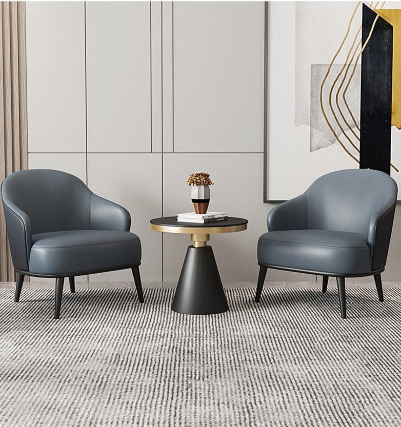 Coffee Table Set Nordic Leather Living Room Sessel Modern Minimalist Luxury Couchtisch Set Slate Set
