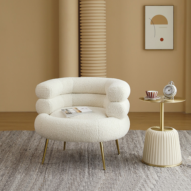 Arm Chairs Luxury Scandinavian Single Sessel Designer Creative Wool Leisure Chairs
