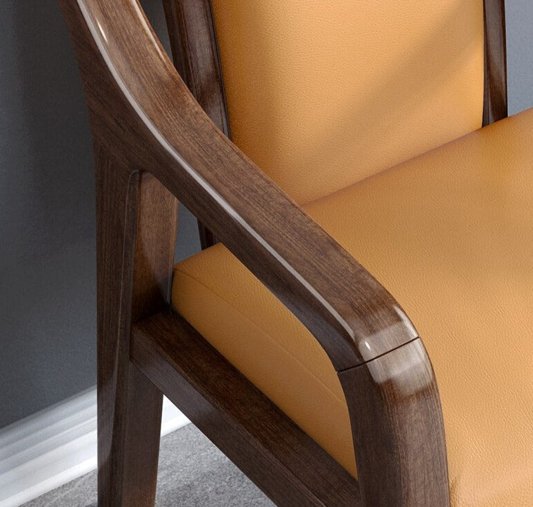 Armchair Solid Wood Walnut Leisure Sessel Office Chairs