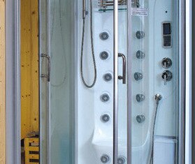 Bathroom Shower Cabin Wet Steam Duschkabinen Enclosure Comp. Control Sauna Cabins