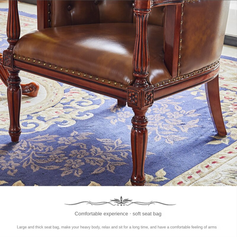 Chesterfield Leather Chair - Luxury, Customizable