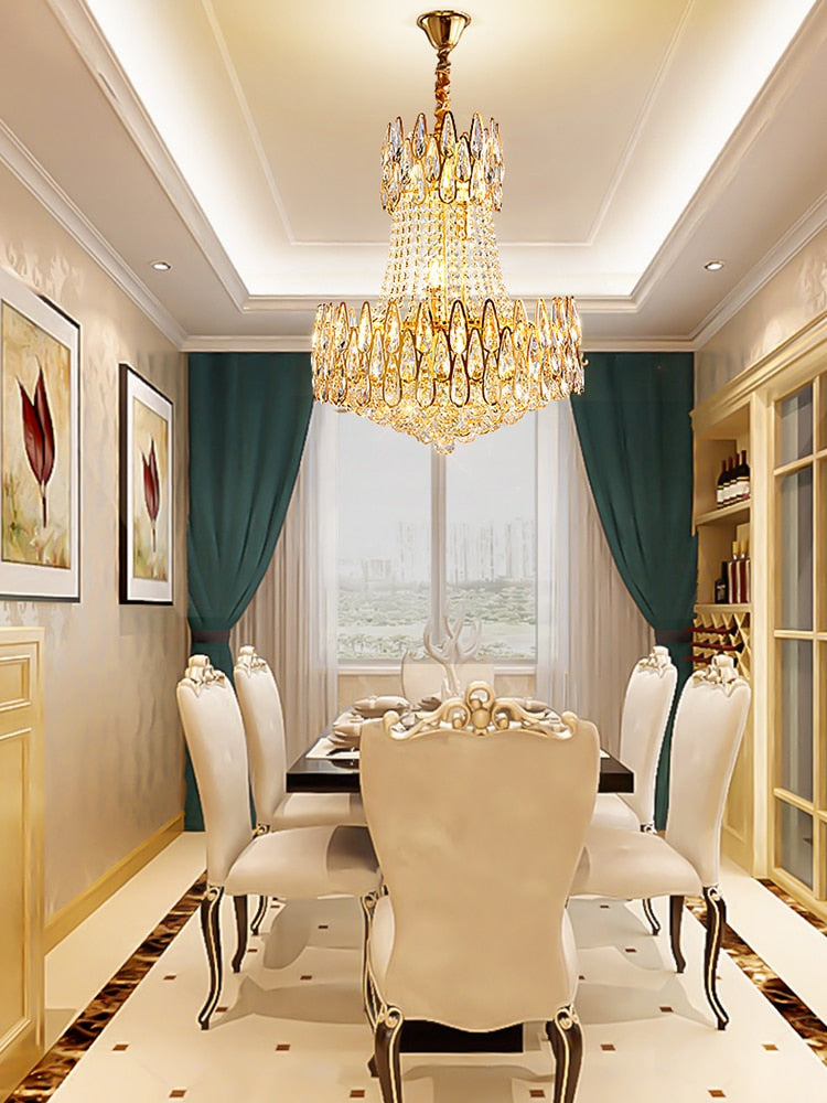 Chandelier Lighting Crystal Led Lustre Living Room Hanging Lights Chandeliers