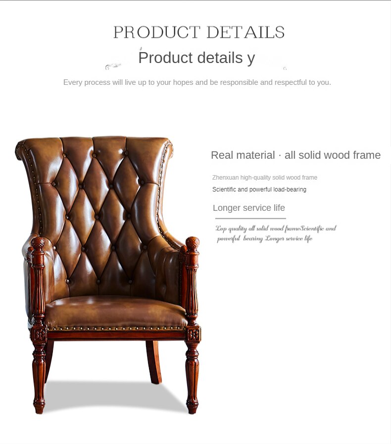 Chesterfield Leather Chair - Luxury, Customizable