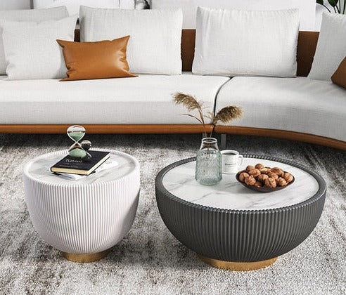Coffee Tables Home Round Creative Designer Couchtisch Set Side Tables Set