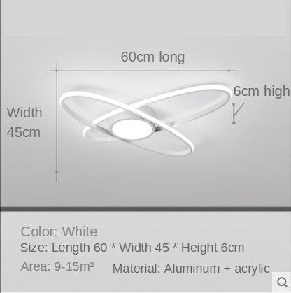 Luz de techo Luces de techo interiores de anillo de pasillo nórdico moderno simple