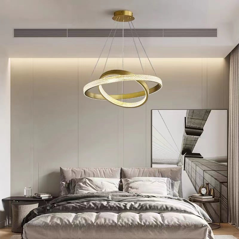 Chandelier Nordic Minimalist Led Dining Room Living Room Circular Office Chandeliers