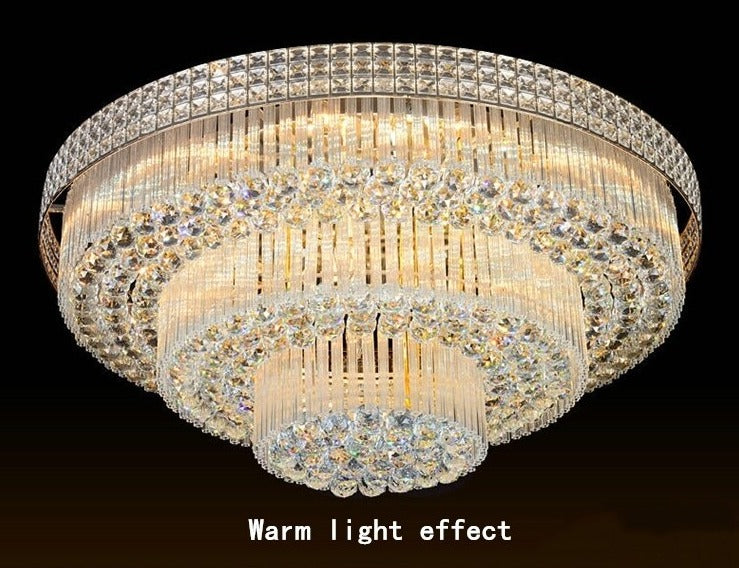Light Luxury LED Cake Ceiling Light Round Rectangular Multilayer Ceiling Lights
