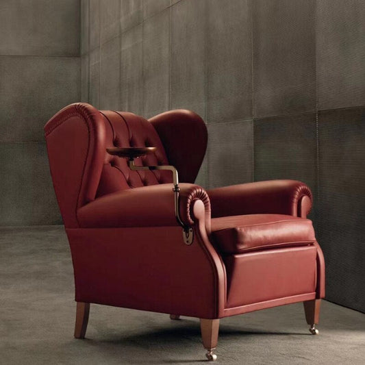 Club Chair Italian Imported Sessel First Layer Leather Cigar Sessel Tiger Stuhl Luxury Armchair