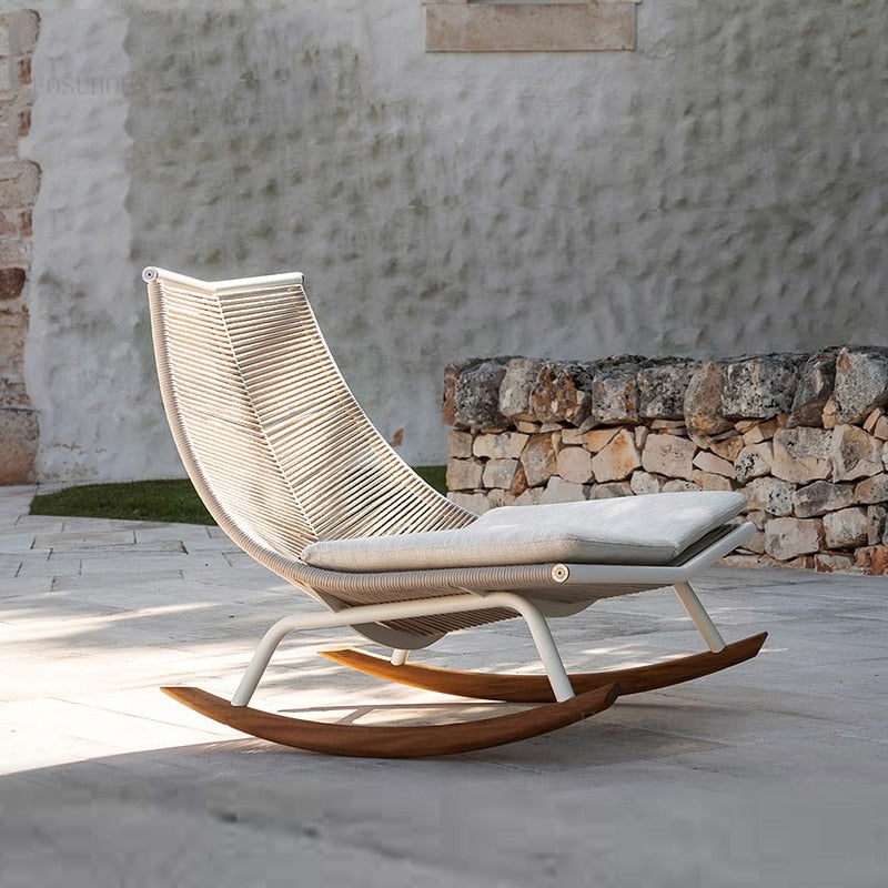 Chair Lazy Garden Outdoor Balcony Rattan Chairs Furniture Lounge Chairs