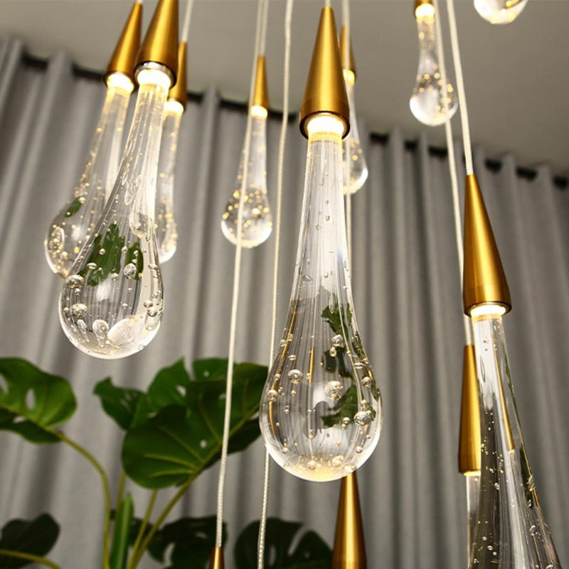 Chandelier Large Crystal Lights Living Room Hanging Lamps Chandeliers