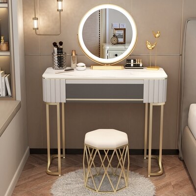 Bedroom Vanities Nordic Small Schminktisch Set Solid Wood Dressing Table Set