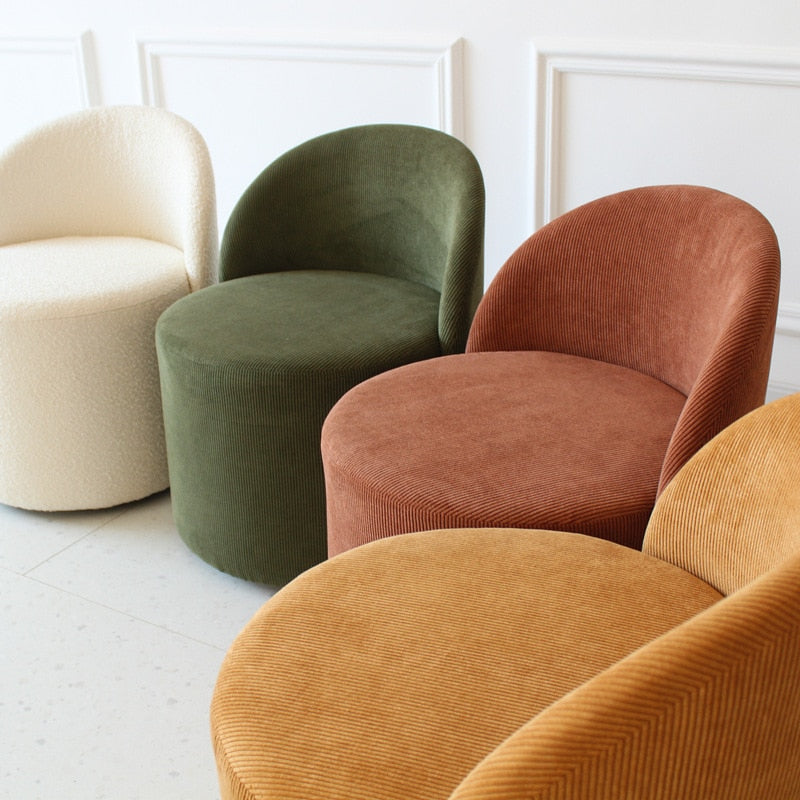 Stools Chairs Backrest Stuhl Stool Vanity Accent Round Chairs 360 ° Rotating Hocker Dressing Chair