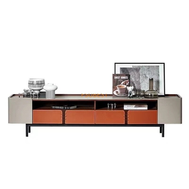Coffee Table Set Luxury Furniture Rock Round Modern Glass Marble Couchtisch Set