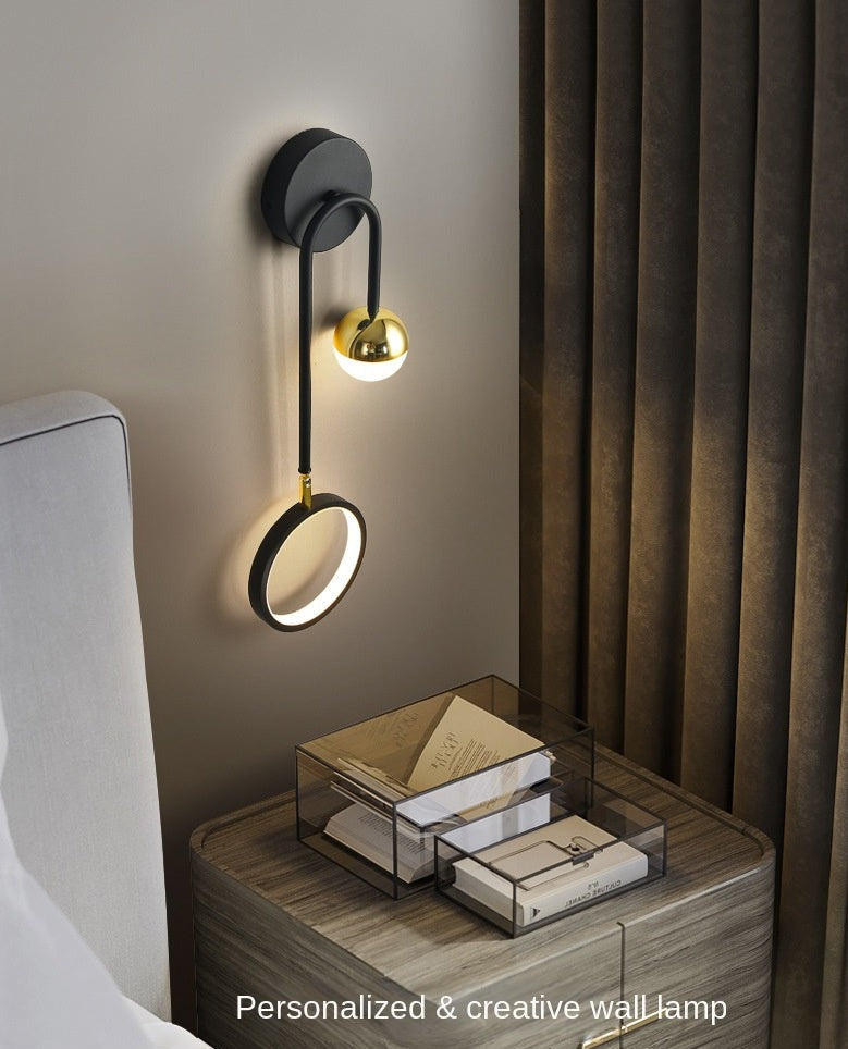 Wall Lamps Modern Led Nordic Sconce Round Rotatable Corridor Bedside Wall Lights