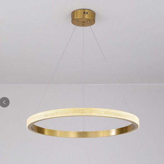 Chandelier Nordic Minimalist Led Dining Room Living Room Circular Office Chandeliers