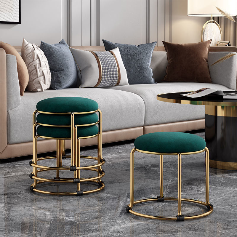 Living Room Padded Stool Chair