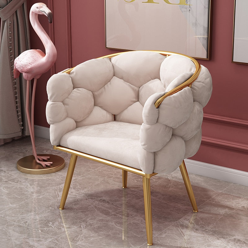 Modern Velvet Wingback Chair - Nordic, Customizable