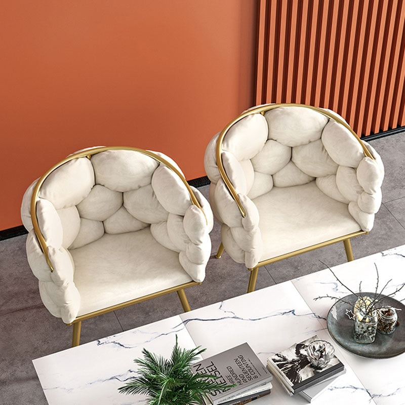 Modern Velvet Wingback Chair - Nordic, Customizable