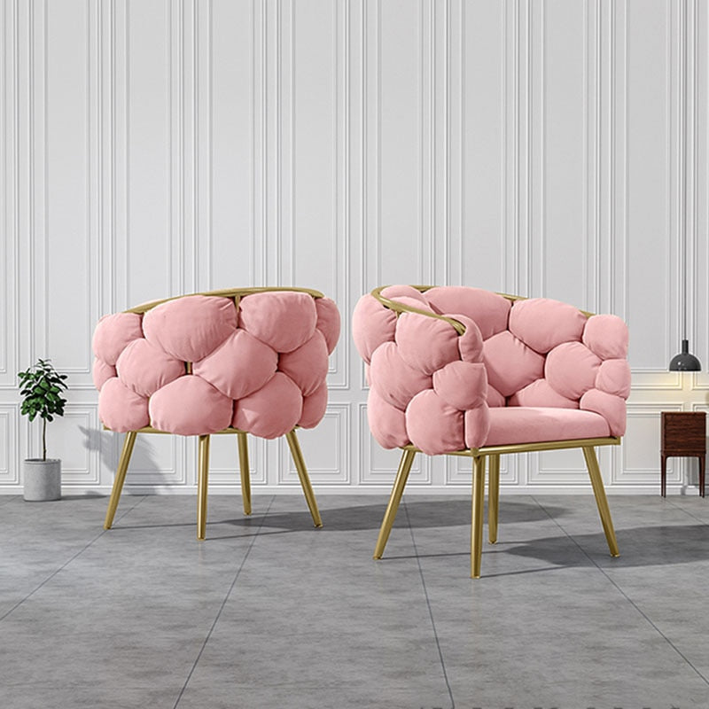 Modern Velvet Wingback Chair - Nordic, Customizable