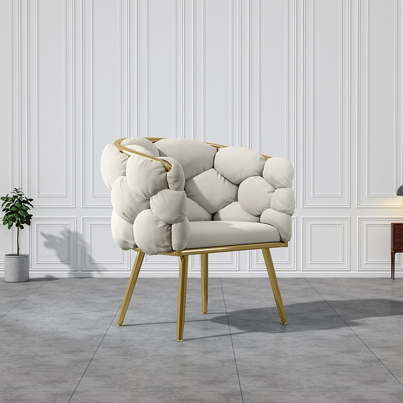 Modern Velvet Wingback Chair - Nordic, Customizable