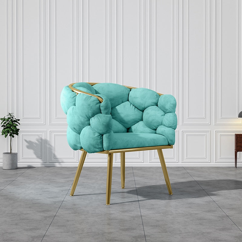 Modern Velvet Wingback Chair - Nordic, Customizable