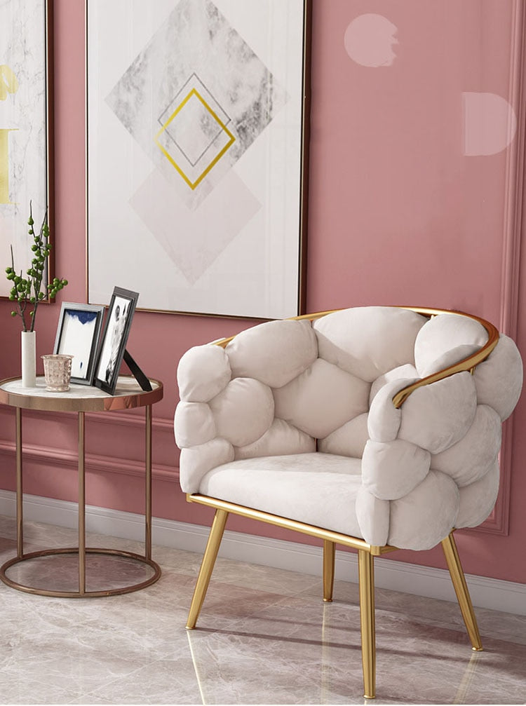 Modern Velvet Wingback Chair - Nordic, Customizable
