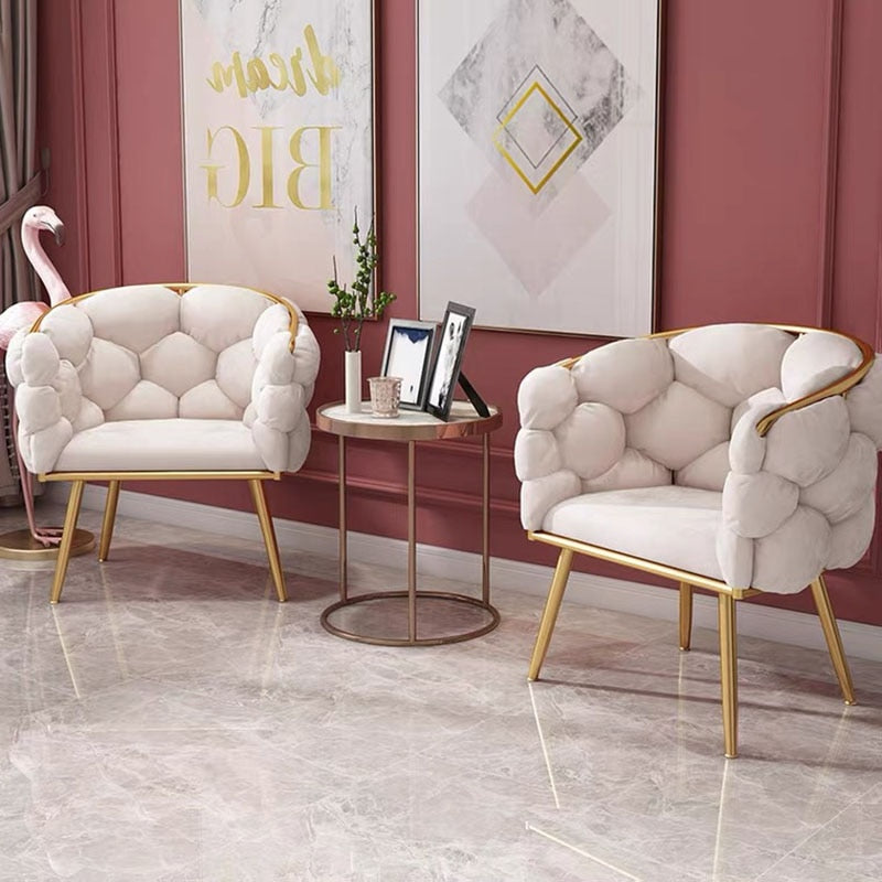 Modern Velvet Wingback Chair - Nordic, Customizable