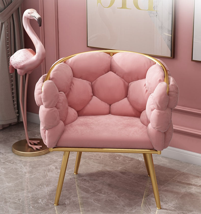 Modern Velvet Wingback Chair - Nordic, Customizable