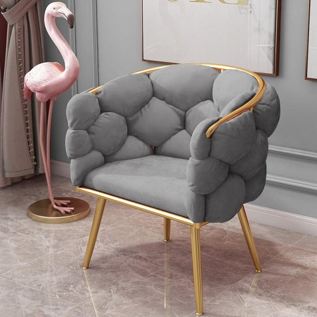 Modern Velvet Wingback Chair - Nordic, Customizable