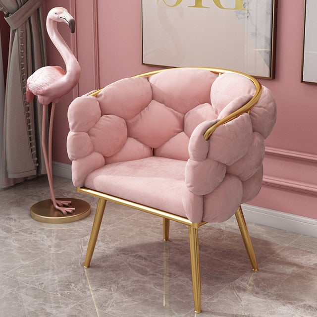 Modern Velvet Wingback Chair - Nordic, Customizable