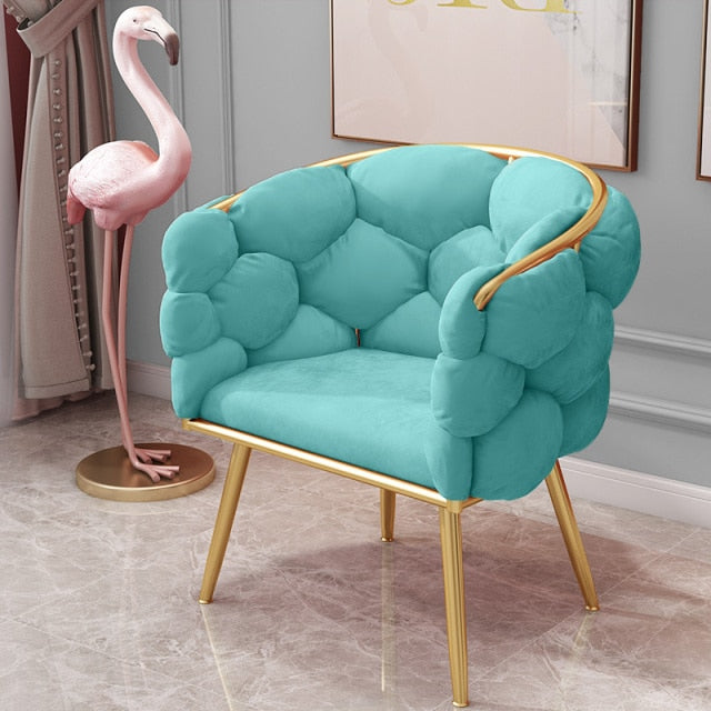 Modern Velvet Wingback Chair - Nordic, Customizable