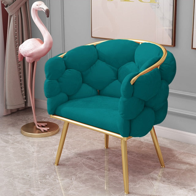 Modern Velvet Wingback Chair - Nordic, Customizable