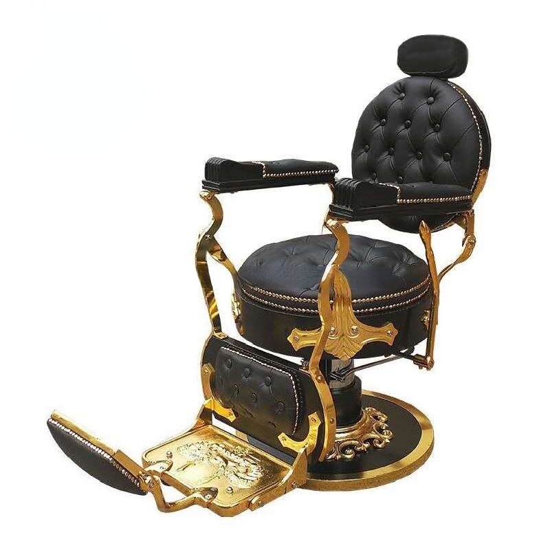 Antique Barber Club Chair - Hydraulic, Swivel, Customizable