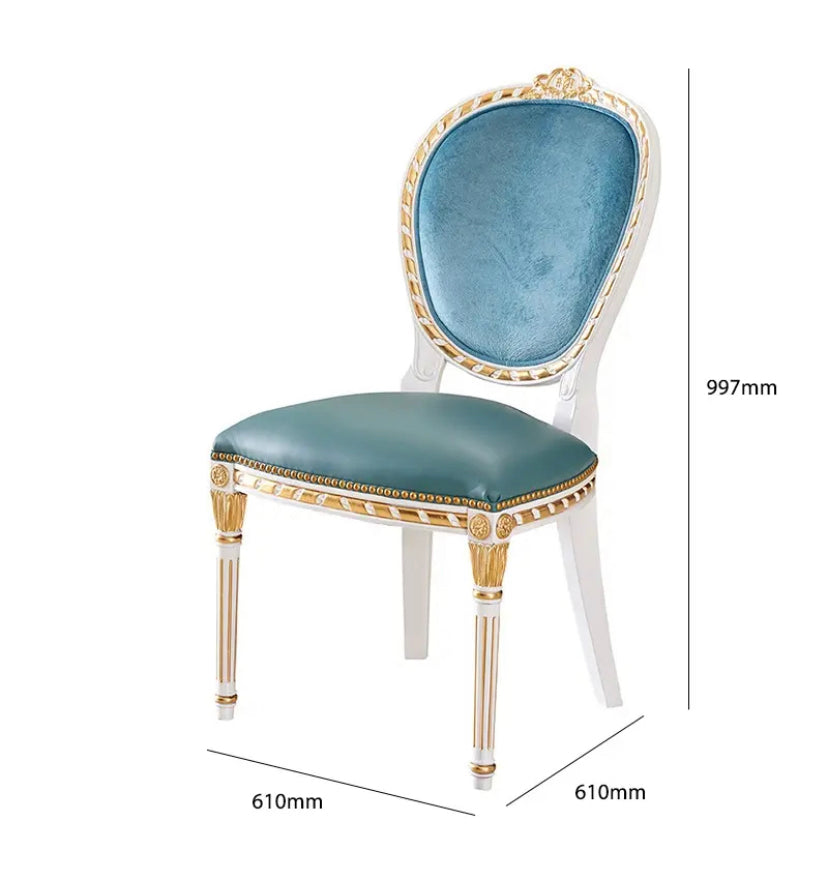 Nordic Luxury Baroque Round Dining Table Set - Antique Gold Custom Design