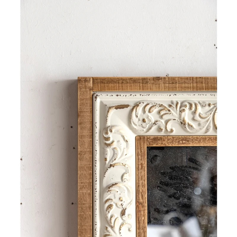 Large Mirror Farmhouse Vintage Solid Wood Floor Mirror Bedroom Hanging Wall Mounted Mirrors