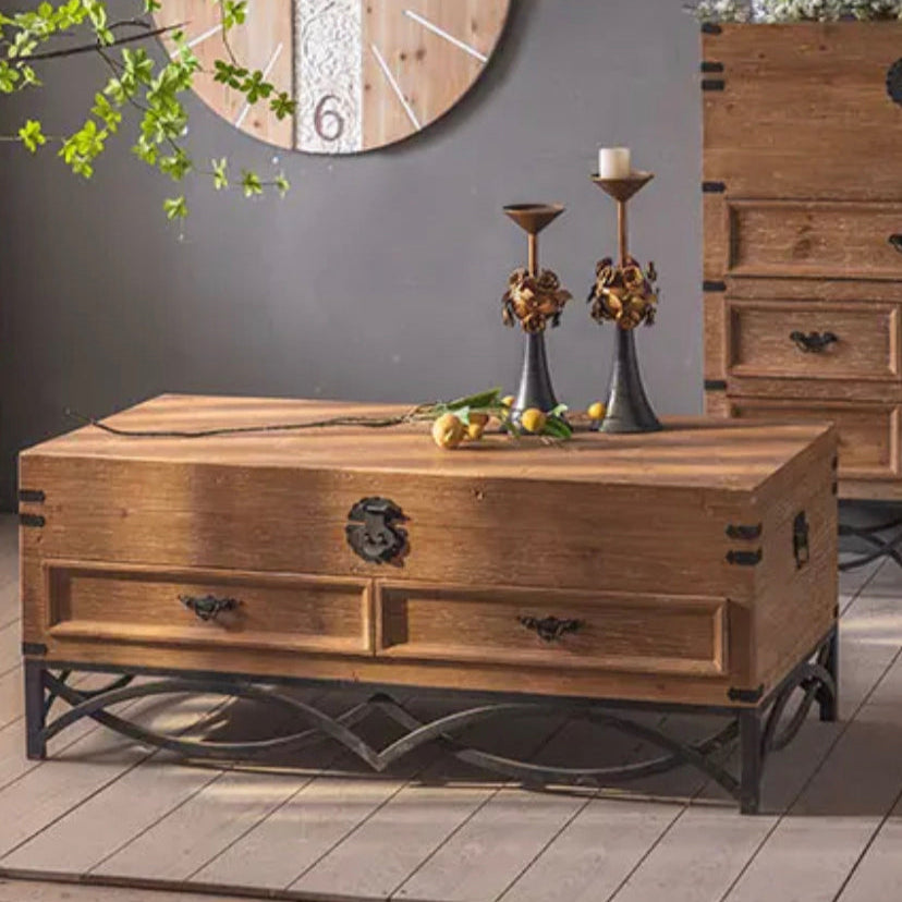 TV Cabinet Console 2 Drawers Storage TV Sideboard With Iron Legs Modern TV Display Stands